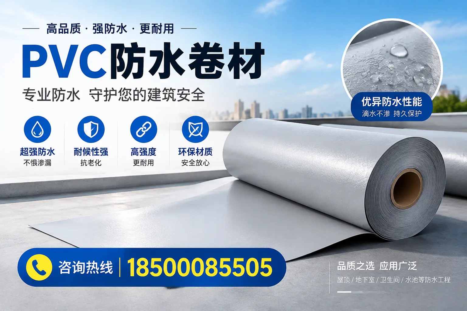 内江地区pvc防水卷材的市场现状与发展趋势